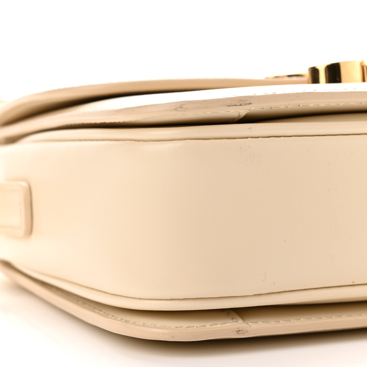 Shiny Calfskin Small Triomphe Vanilla