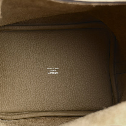 Hermes Taurillon Clemence Picotin Lock 18 PM Beige Marfa 5 of 11