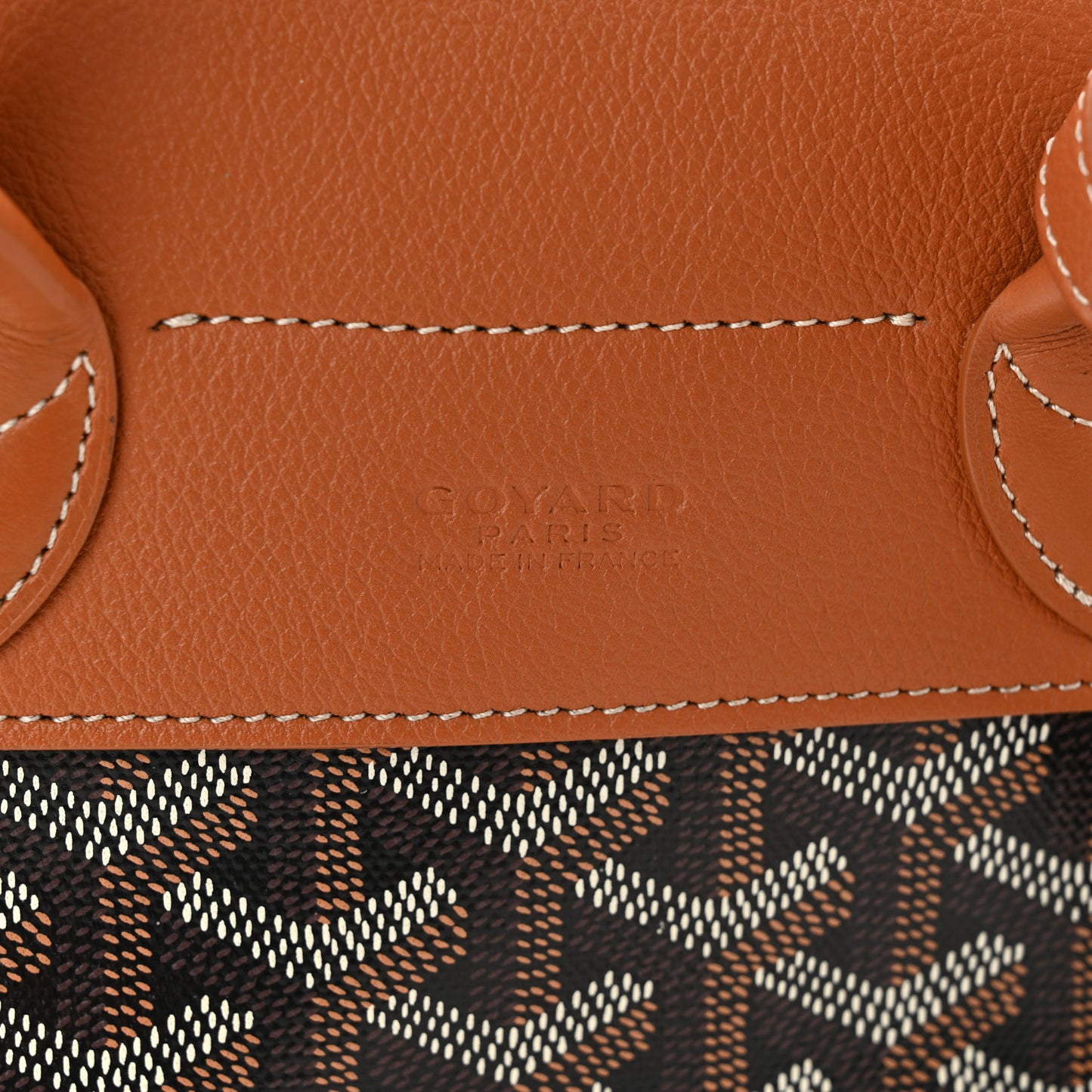 Goyardine Calfskin Mini Alpin Backpack Black Gold