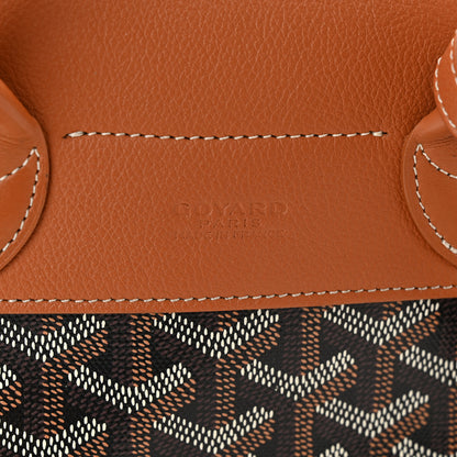 Goyard Goyardine Calfskin Mini Alpin Backpack Black Gold 6 of 10