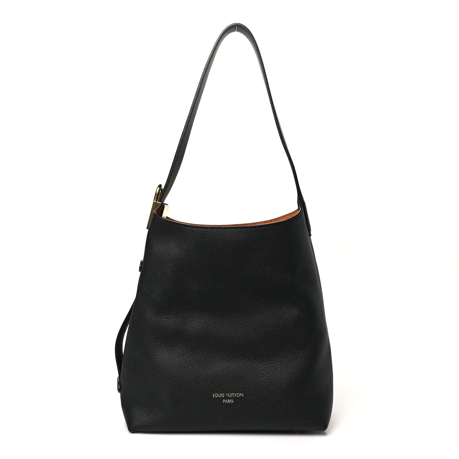 Louis Vuitton Grained Calfskin Low Key Hobo PM Black 1 of 10