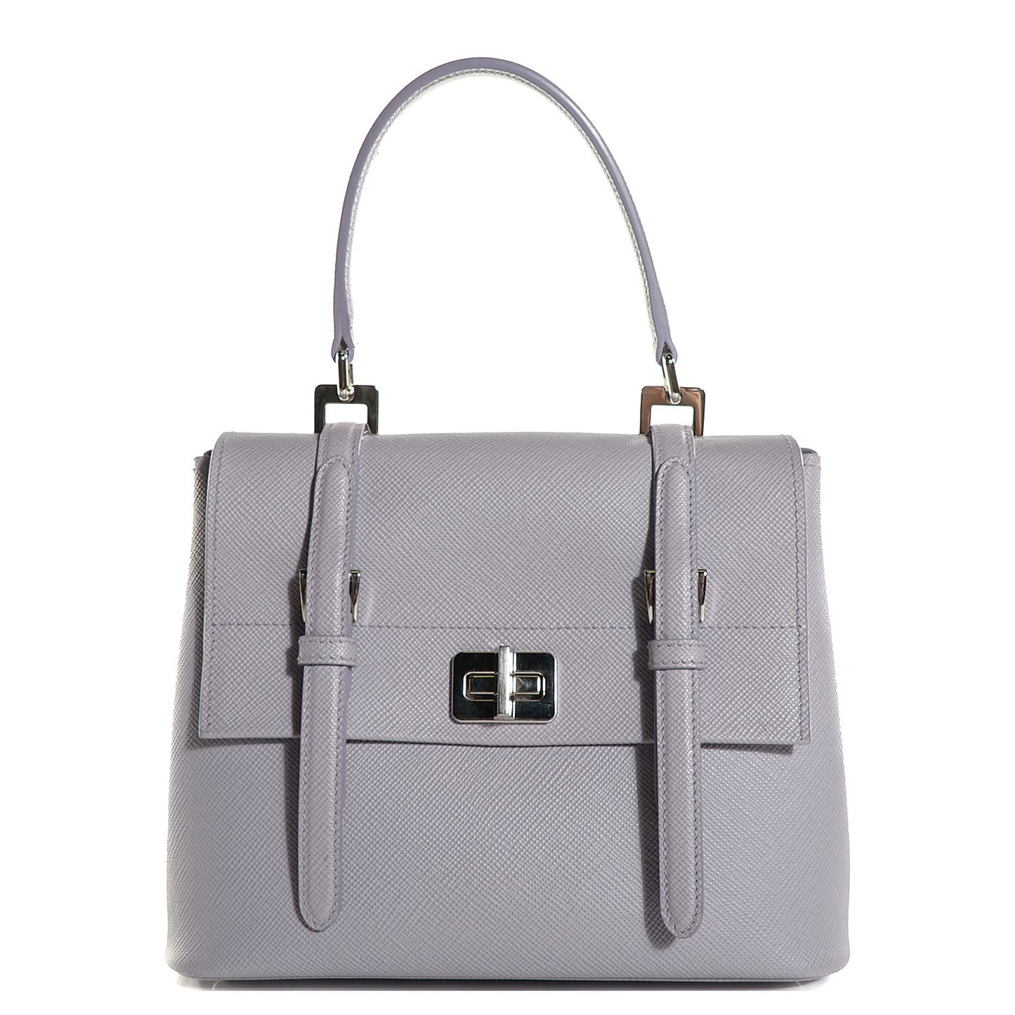 Saffiano Cuir Convertible Top Handle Tote Glicine