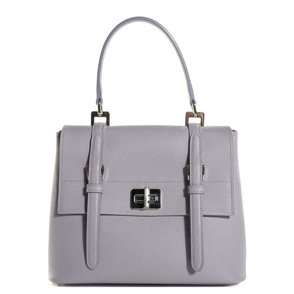 Prada Saffiano Cuir Convertible Top Handle Tote Glicine 1 of 10