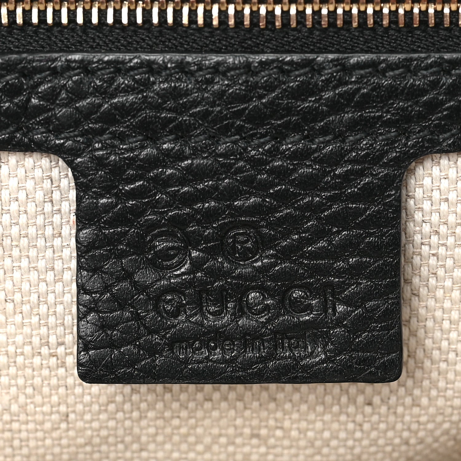 Gucci Pebbled Calfskin Medium Soho Flap Crossbody Black 6 of 8