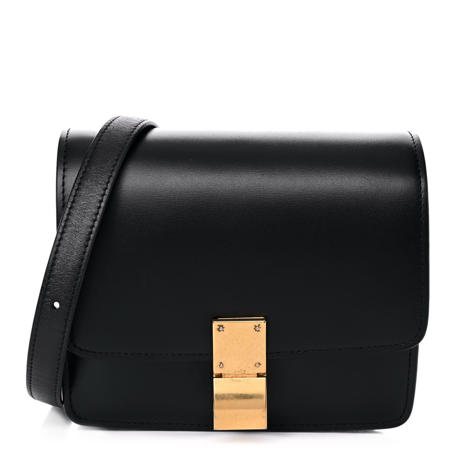 Celine Box Calfskin Small Classic Box Flap Bag Black 1 of 10