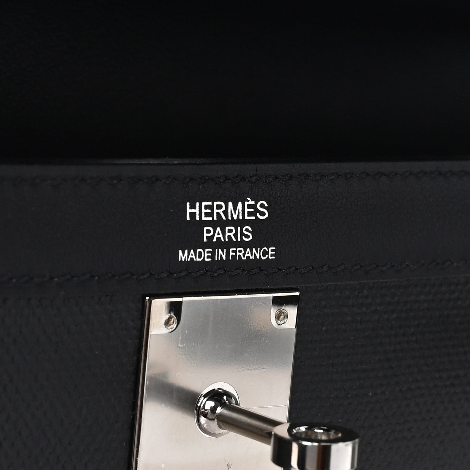 Hermes Berline Toile Swift Kelly Sellier 32 Black Ecru 6 of 10