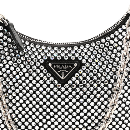 Prada Satin Crystal Re-Edition 2005 Shoulder Bag Cristal 9 of 12
