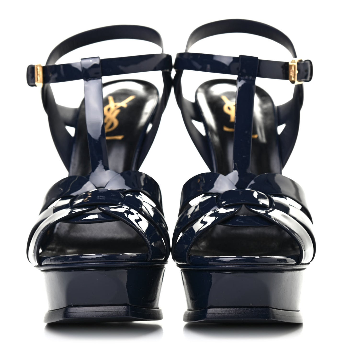 Patent Tribute 105 Platform Sandals 37.5 Deep Marine