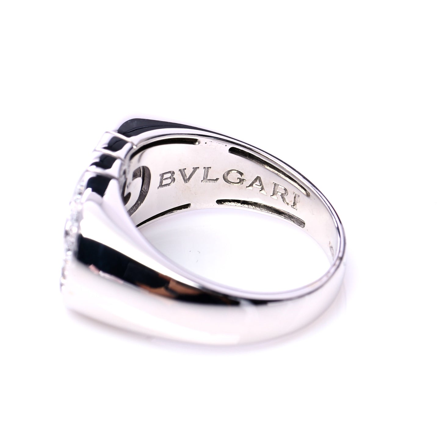 18K White Gold Diamond Parentesi Ring 54 6.75