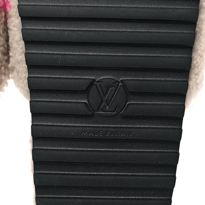 Louis Vuitton Shearling Paseo Flat Comfort Mule 40 Beige 6 of 8
