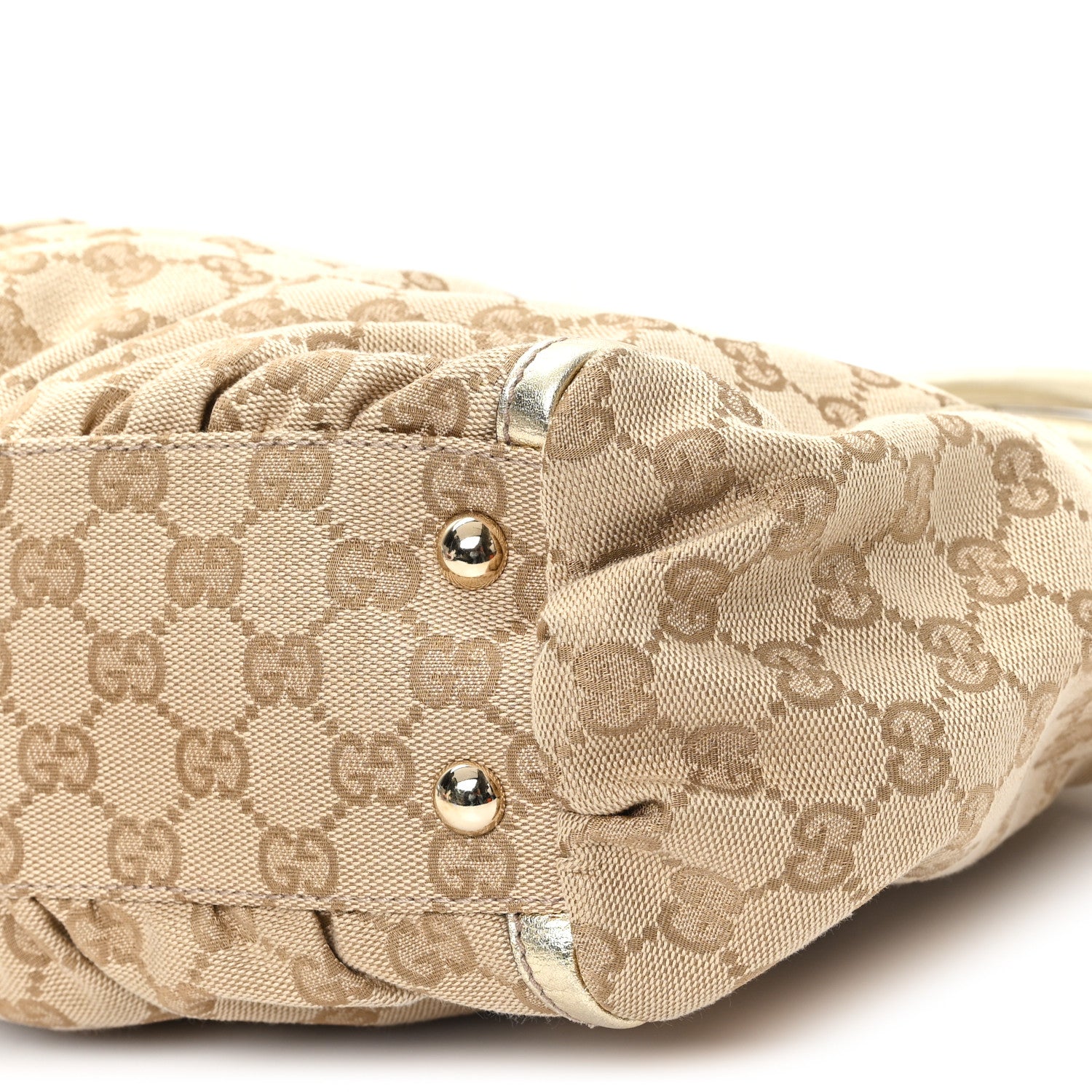 Gucci Monogram D Gold Tote Metallic Gold 10 of 11