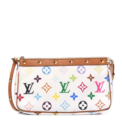 Louis Vuitton Monogram Multicolor Pochette Accessories White 1 of 7