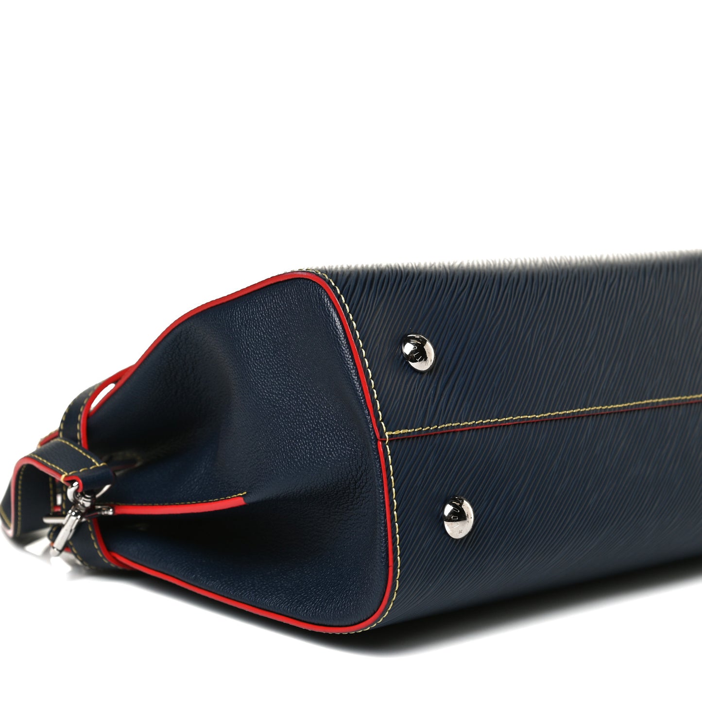 Epi Twist Tote Indigo Coquelicot