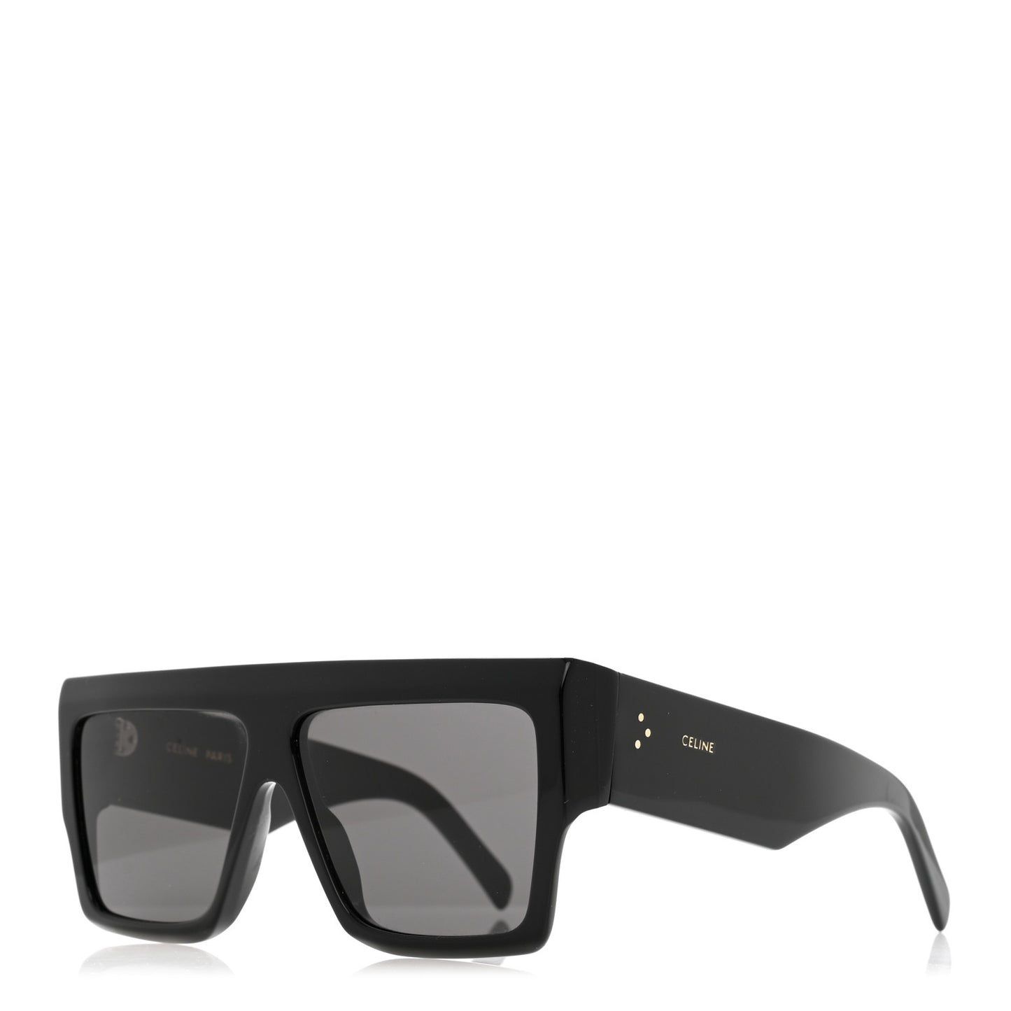 Acetate Chunky Rectangle Sunglasses CL 40092I Black
