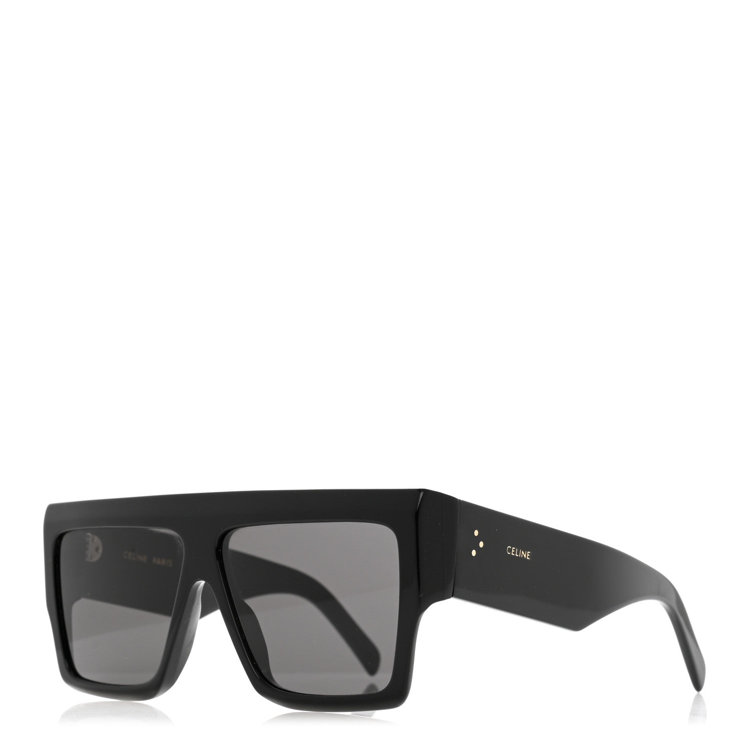 Celine Acetate Chunky Rectangle Sunglasses CL 40092I Black 1 of 11