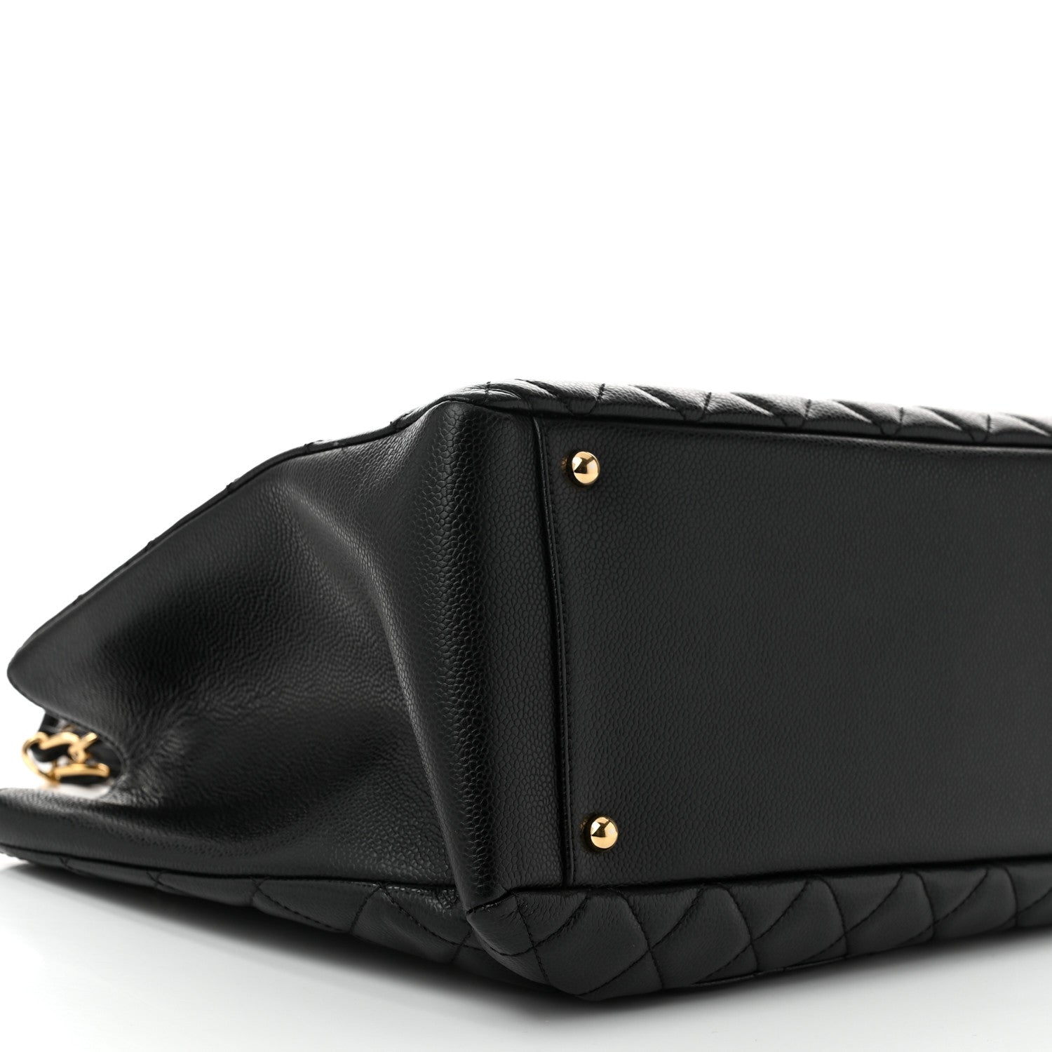 Chanel Caviar Quilted XL Grand Shopping Tote GST Black 9 of 10