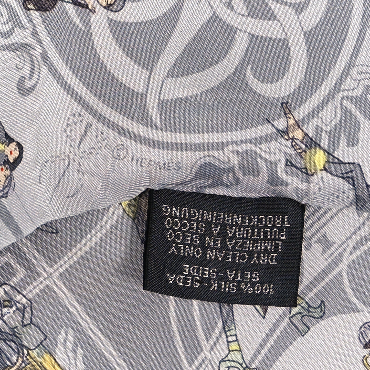 Silk Ex-Libris Les Parisie Twilly Gris Perle Jaune Soufre