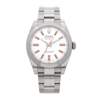 Rolex Stainless Steel 40mm Oyster Perpetual Milgauss Watch White 116400 1 of 5