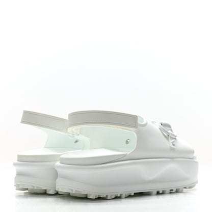 Gucci Soft Rubber Horsebit Touch Womens Strapped Sandals 38 Great White 4 of 10