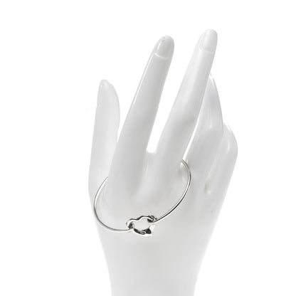 Tiffany Sterling Silver Elsa Peretti Open Heart Bangle 2 of 5
