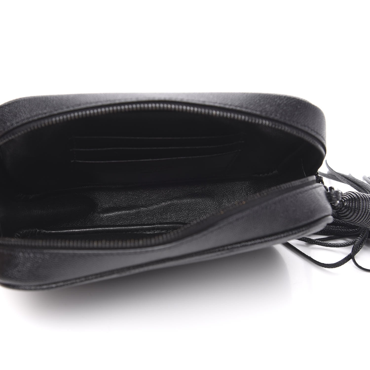 Saint Laurent Grain De Poudre Matelasse Monogram Mini Lou Camera Bag Black 5 of 11