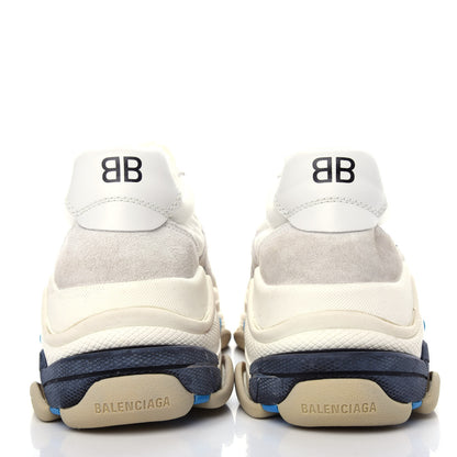 Balenciaga Nylon Suede Womens Triple S 2.0 Sneakers 42 Blue Multicolor 7 of 11