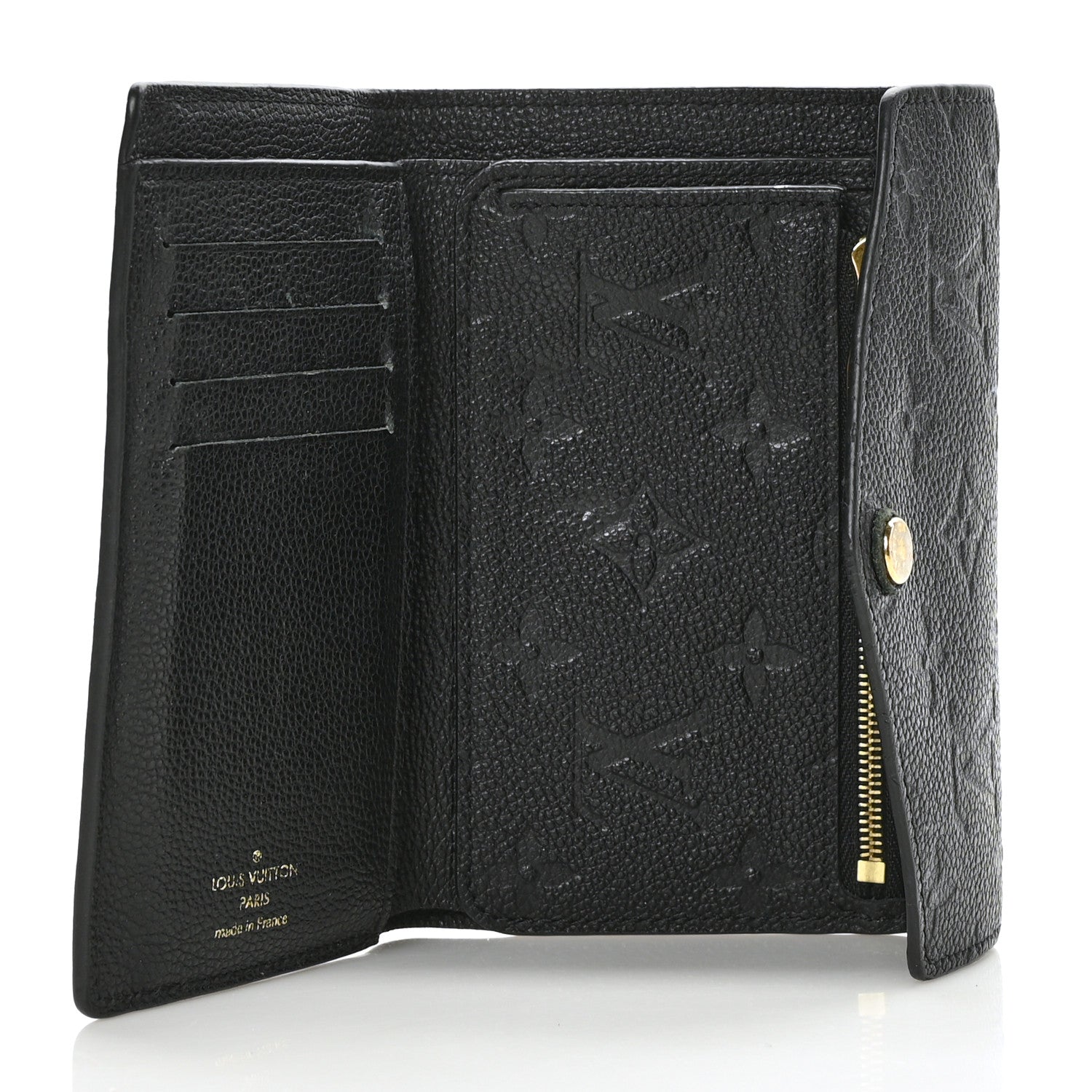 Louis Vuitton Empreinte Compact Curieuse Wallet Black 5 of 8