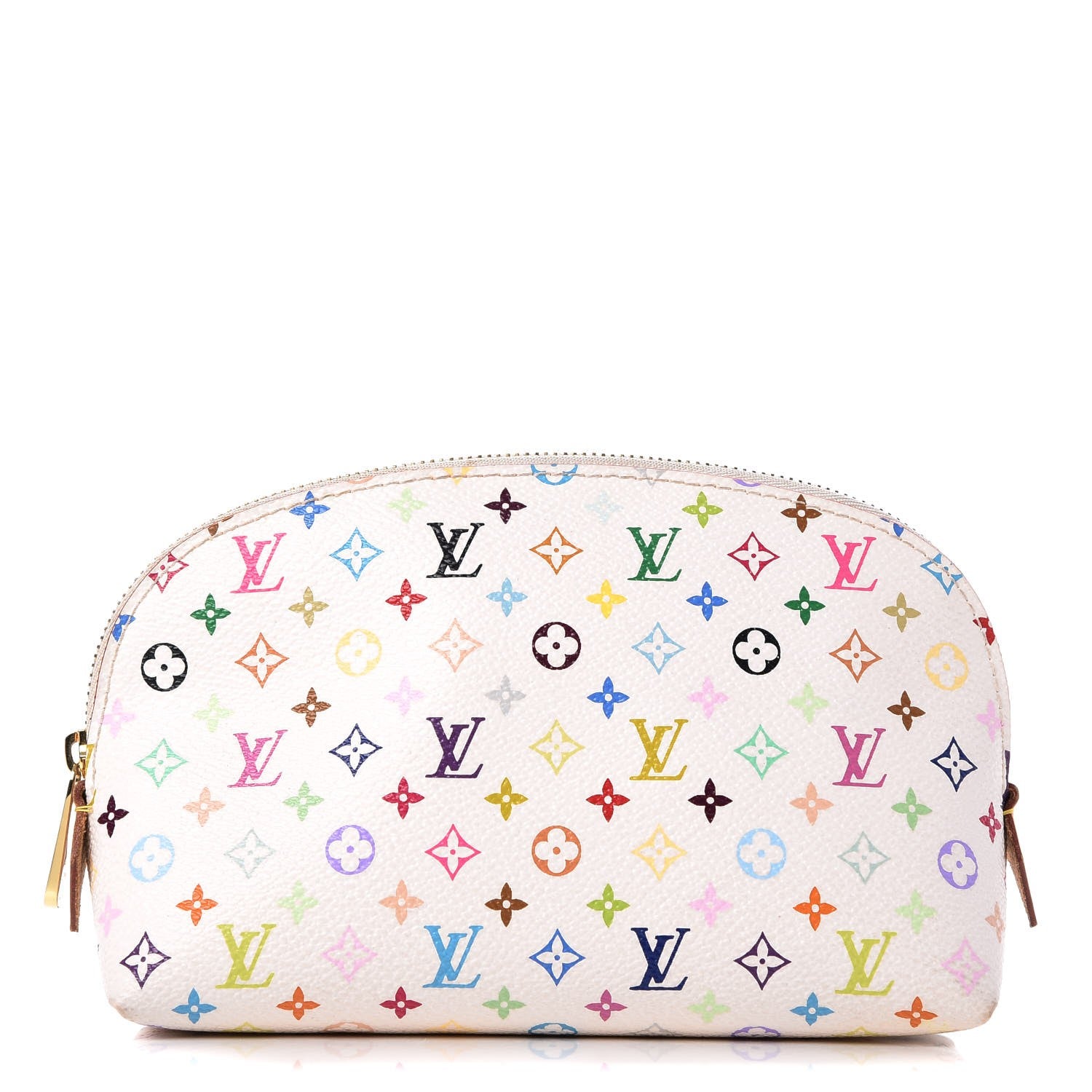 Louis Vuitton Monogram Multicolor Cosmetic Pouch White Litchi 1 of 11