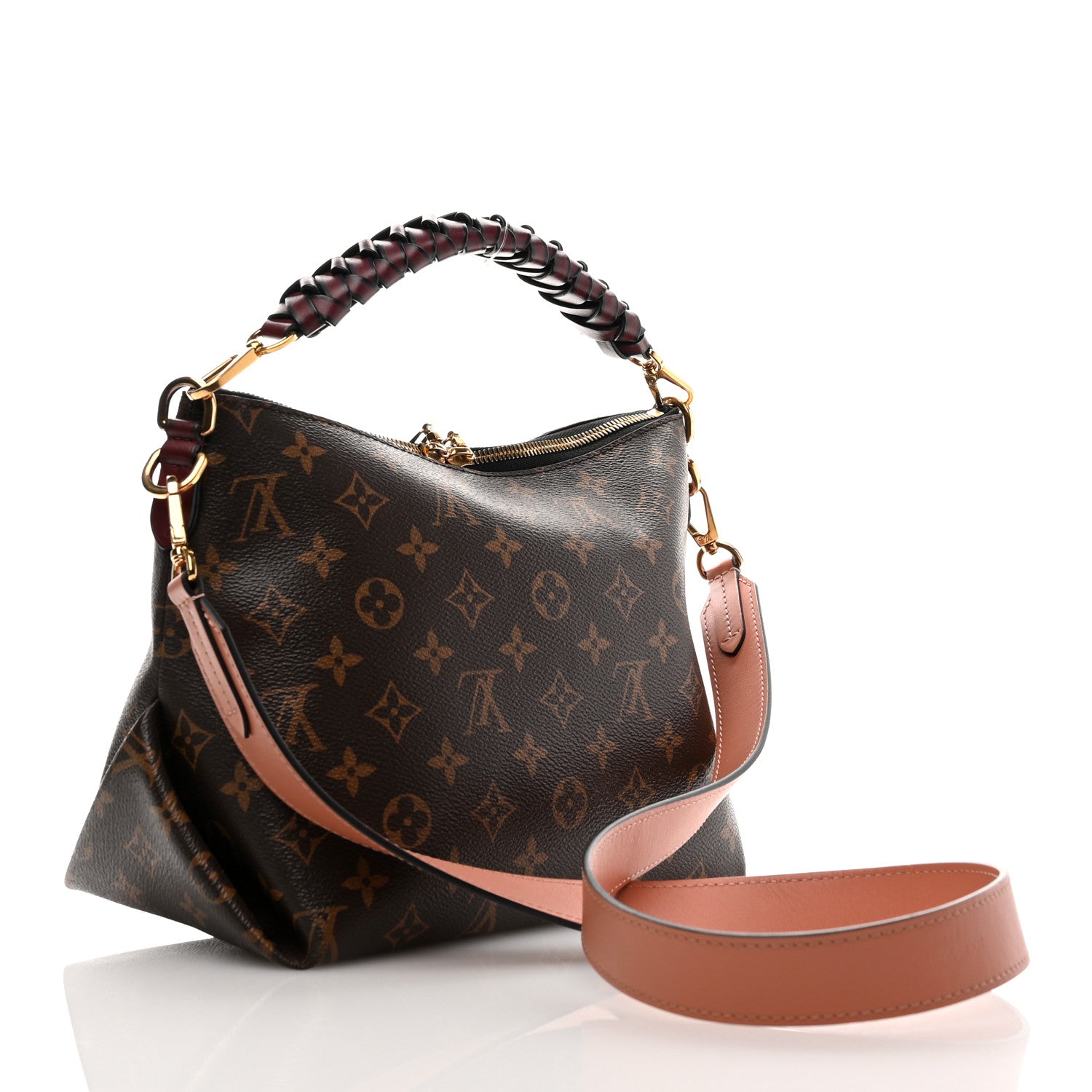 Louis Vuitton Monogram Beaubourg Hobo Mini Bordeaux Red Peach Safran Blue Jean Blue 3 of 11