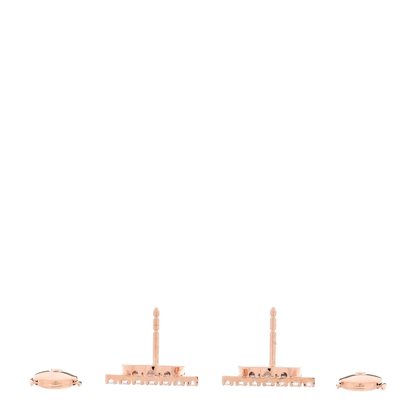 18K Rose Gold Diamond Finesse Earrings