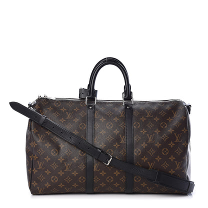 Louis Vuitton Monogram Macassar Keepall Bandouliere 45 1 of 9