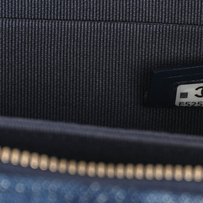 Chanel Printed Denim CC Camera Case Blue 7 of 10