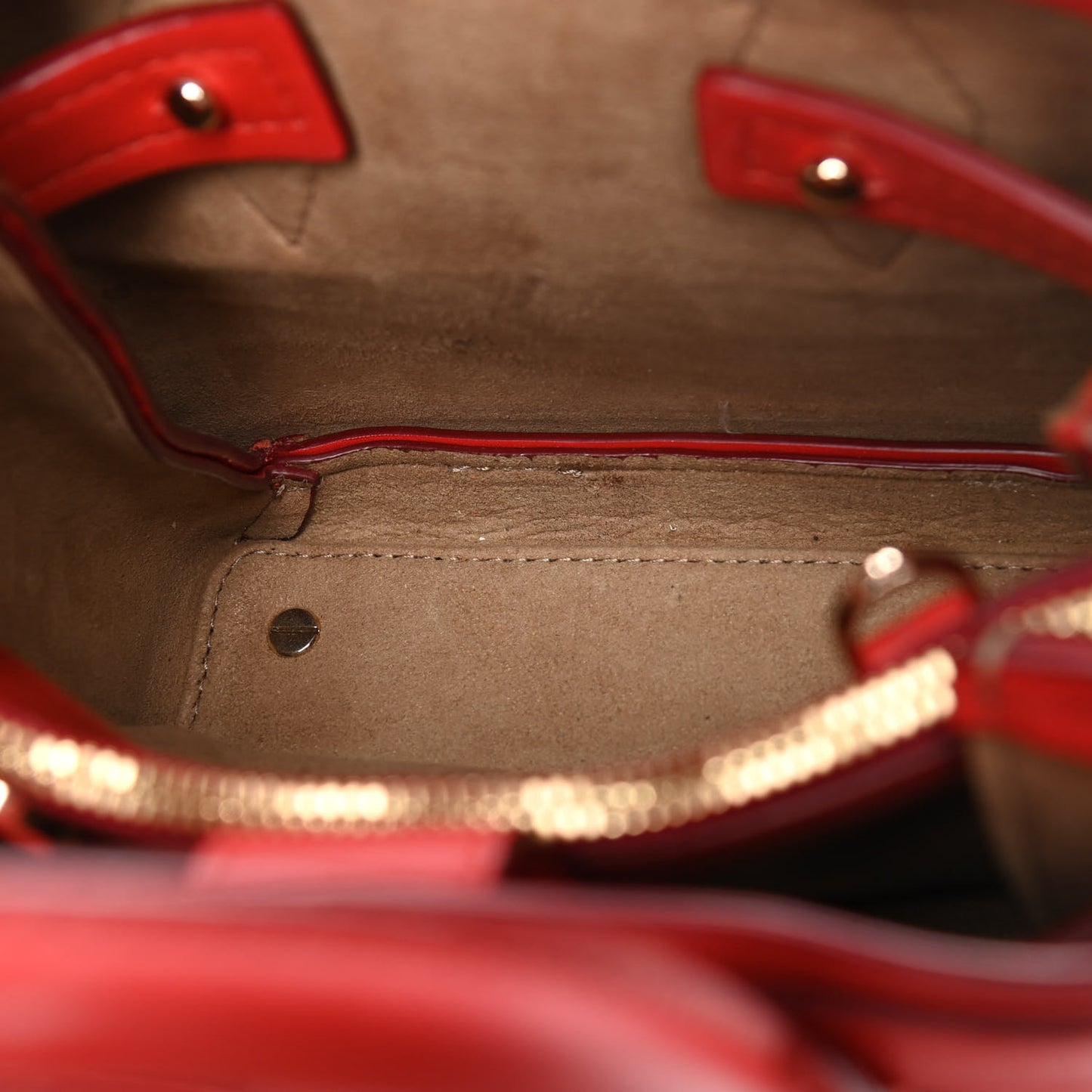 Calfskin Crocodile Embossed Mini Neo Milla Tote Ruby Red