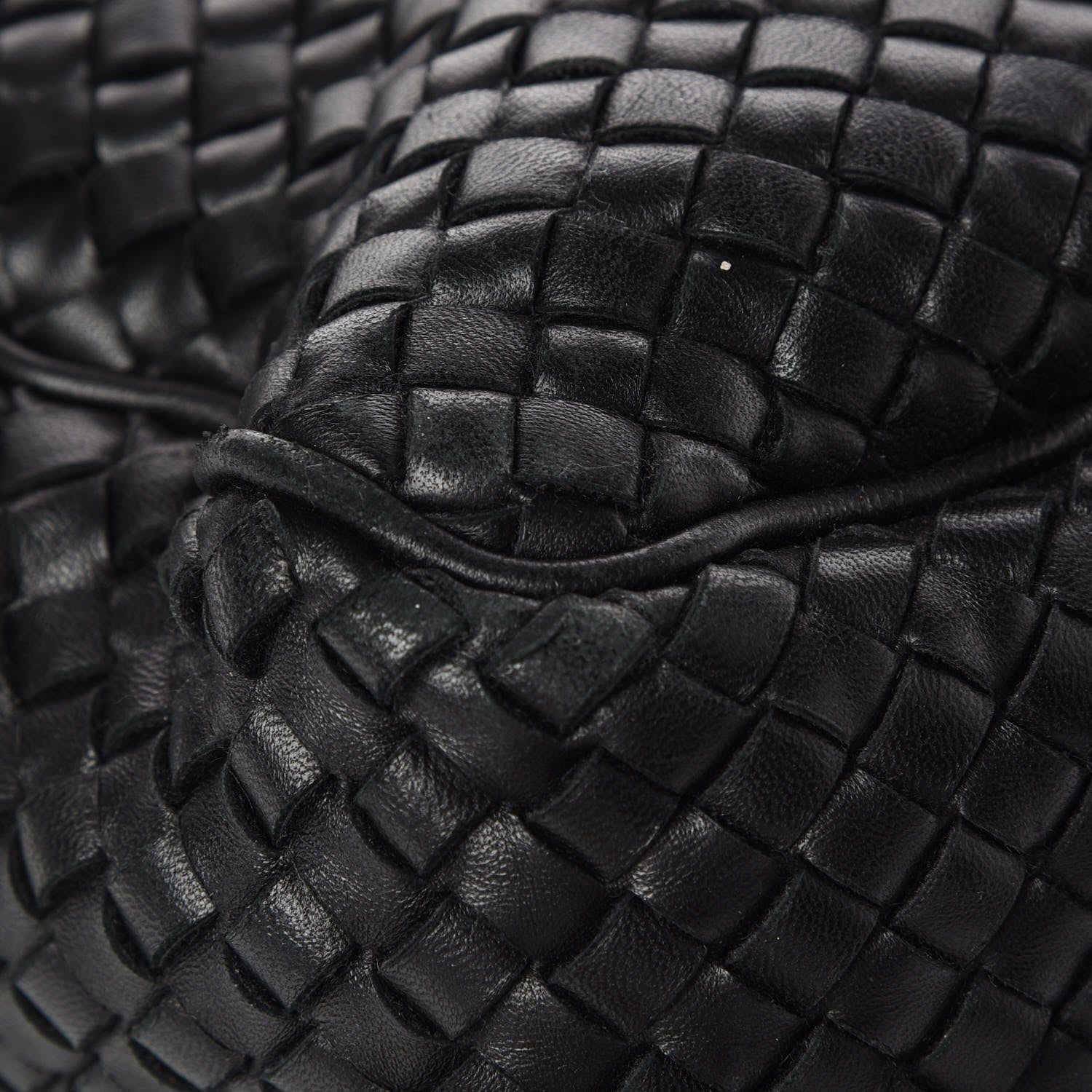 Bottega Veneta Wool Nappa Intrecciato Tote Black 13 of 13