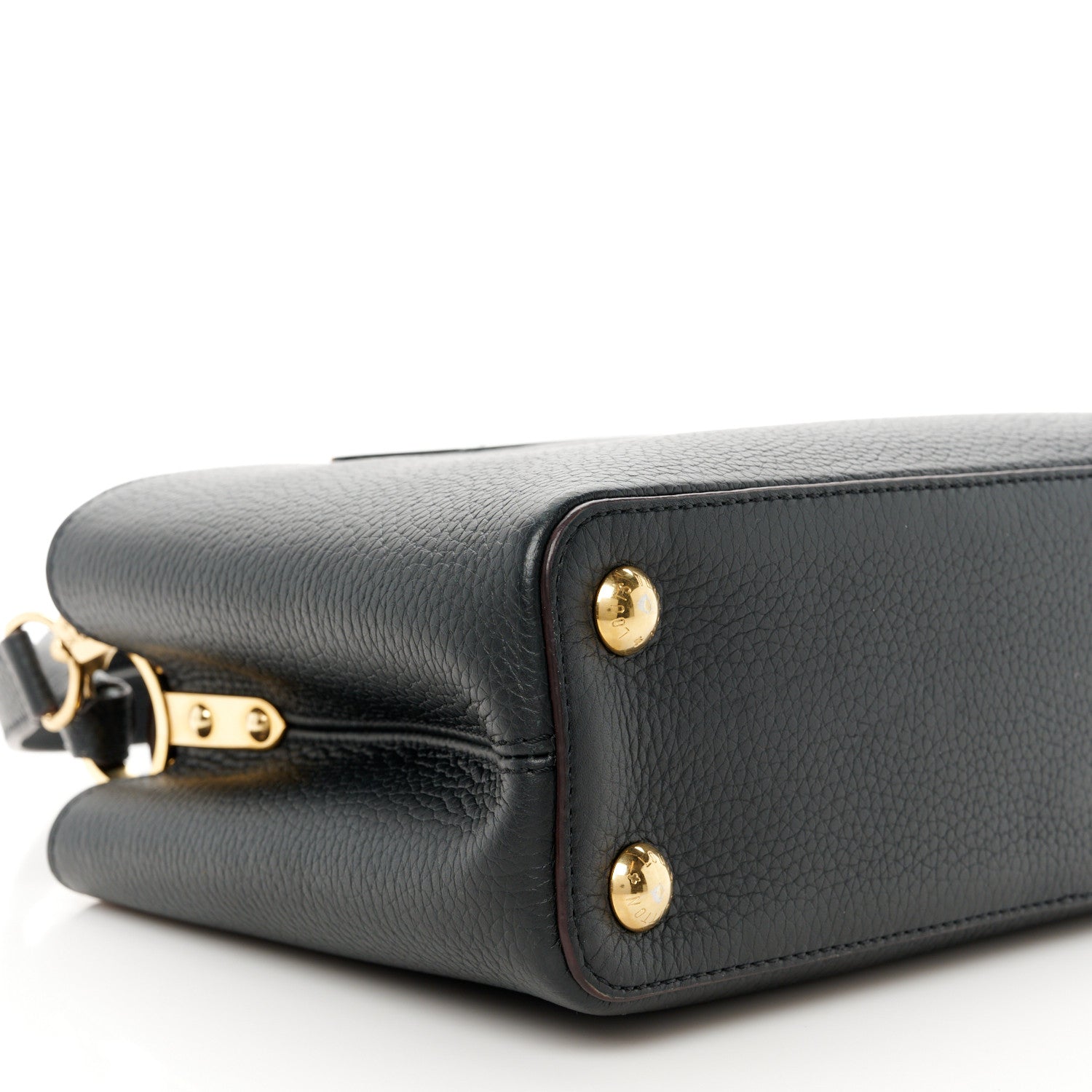 Louis Vuitton Taurillon Capucines BB Black Fuchsia 8 of 10