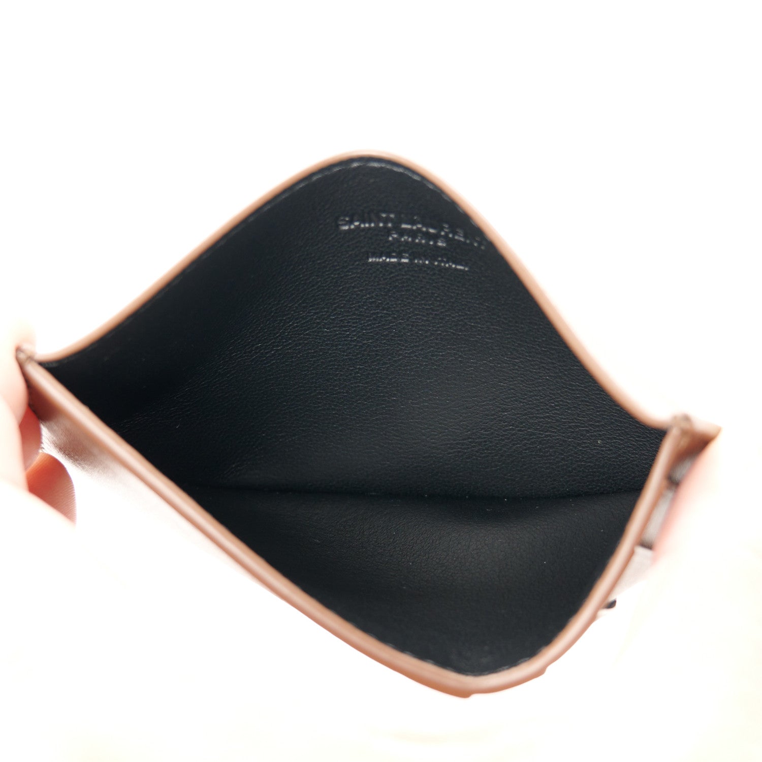 Saint Laurent Shearling Quilted Monogram Loulou Puffer Pouch Clutch Natural Beige Brick 8 of 13