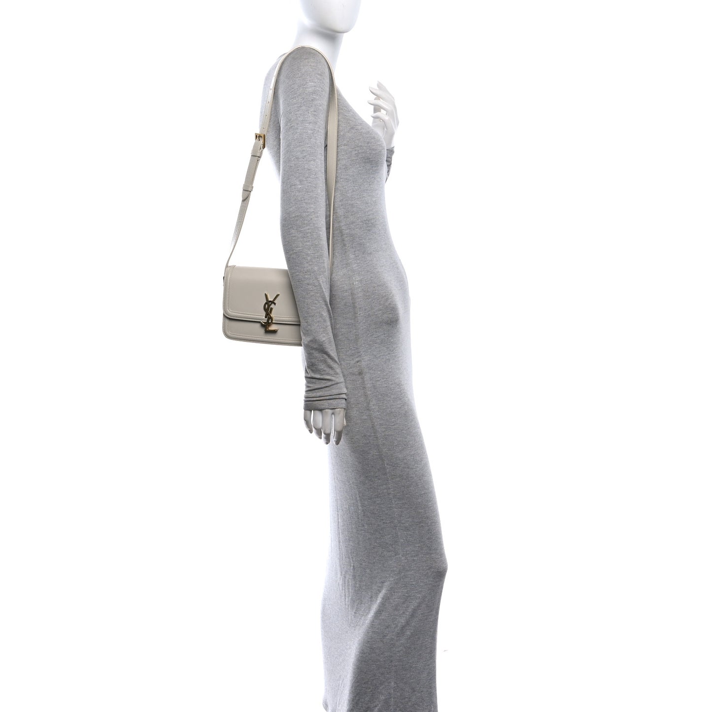 Smooth Calfskin Small Solferino Satchel Ivory
