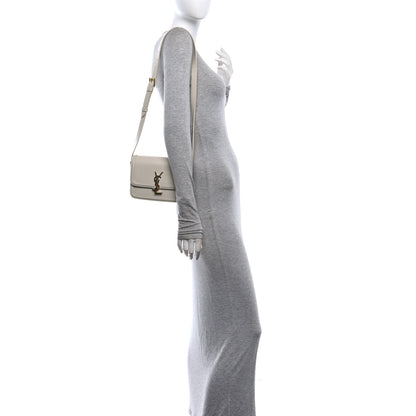 Saint Laurent Smooth Calfskin Small Solferino Satchel Ivory 2 of 13