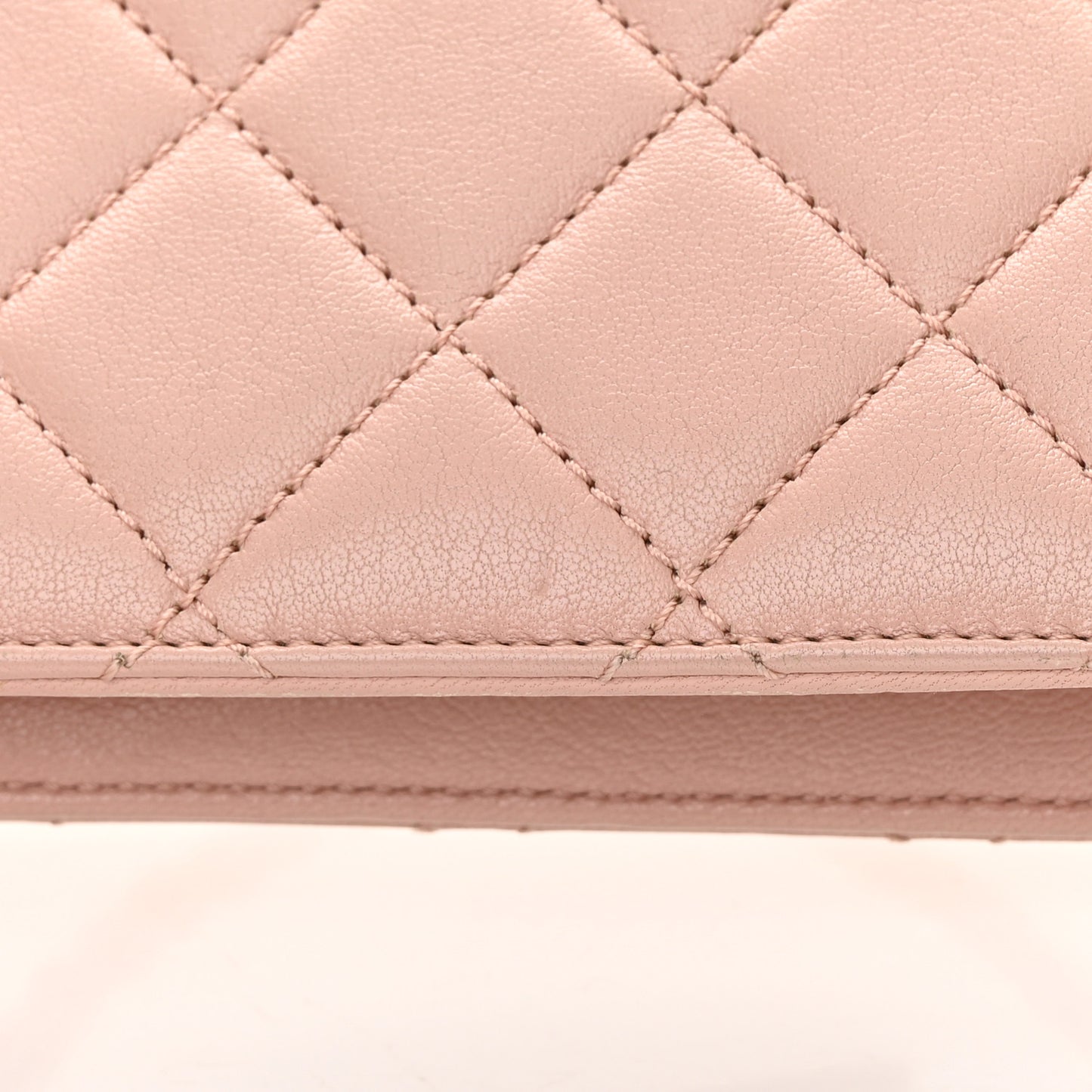Sheepskin Quilted Mini Beauty Lock Flap Pink
