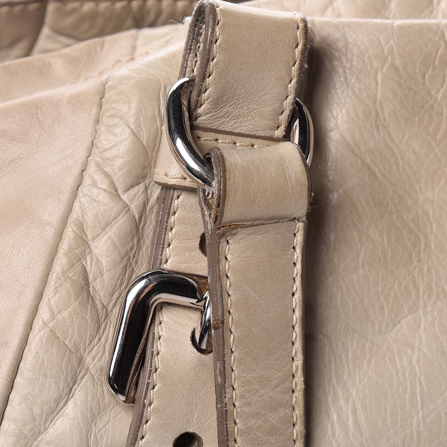 Prada Vitello Shine Tote Ivory 25 of 28