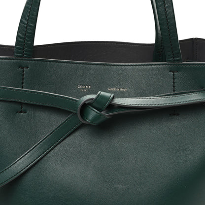 Celine Smooth Calfskin Small Belt Cabas Phantom Dark Green 7 of 10