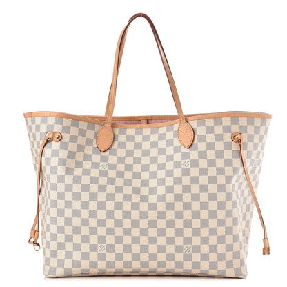 Louis Vuitton Damier Azur Neo Neverfull GM Rose Ballerine 1 of 8