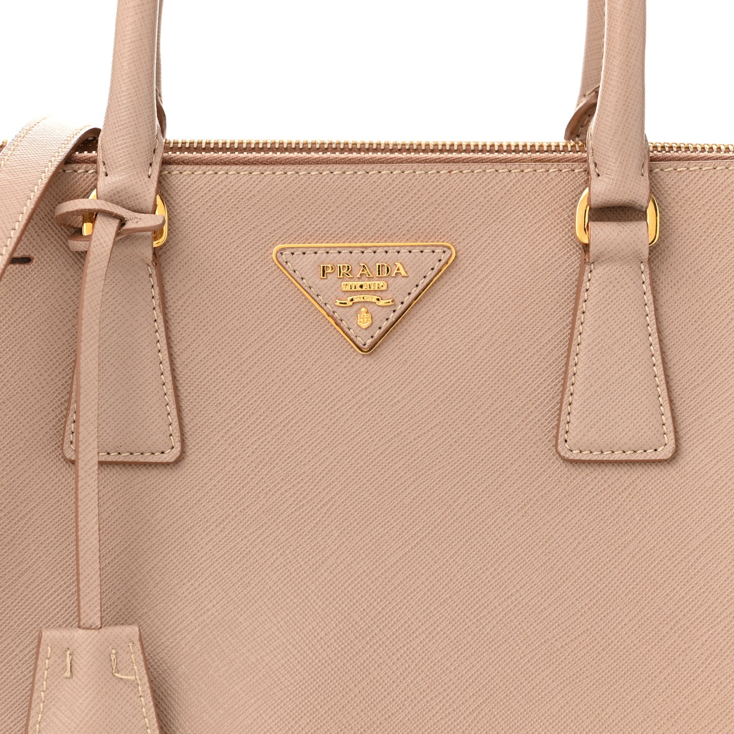 Saffiano Small Galleria Double Zip Tote Cammeo