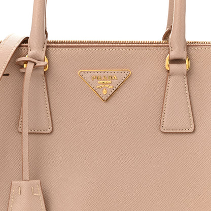 Prada Saffiano Small Galleria Double Zip Tote Cammeo 9 of 11