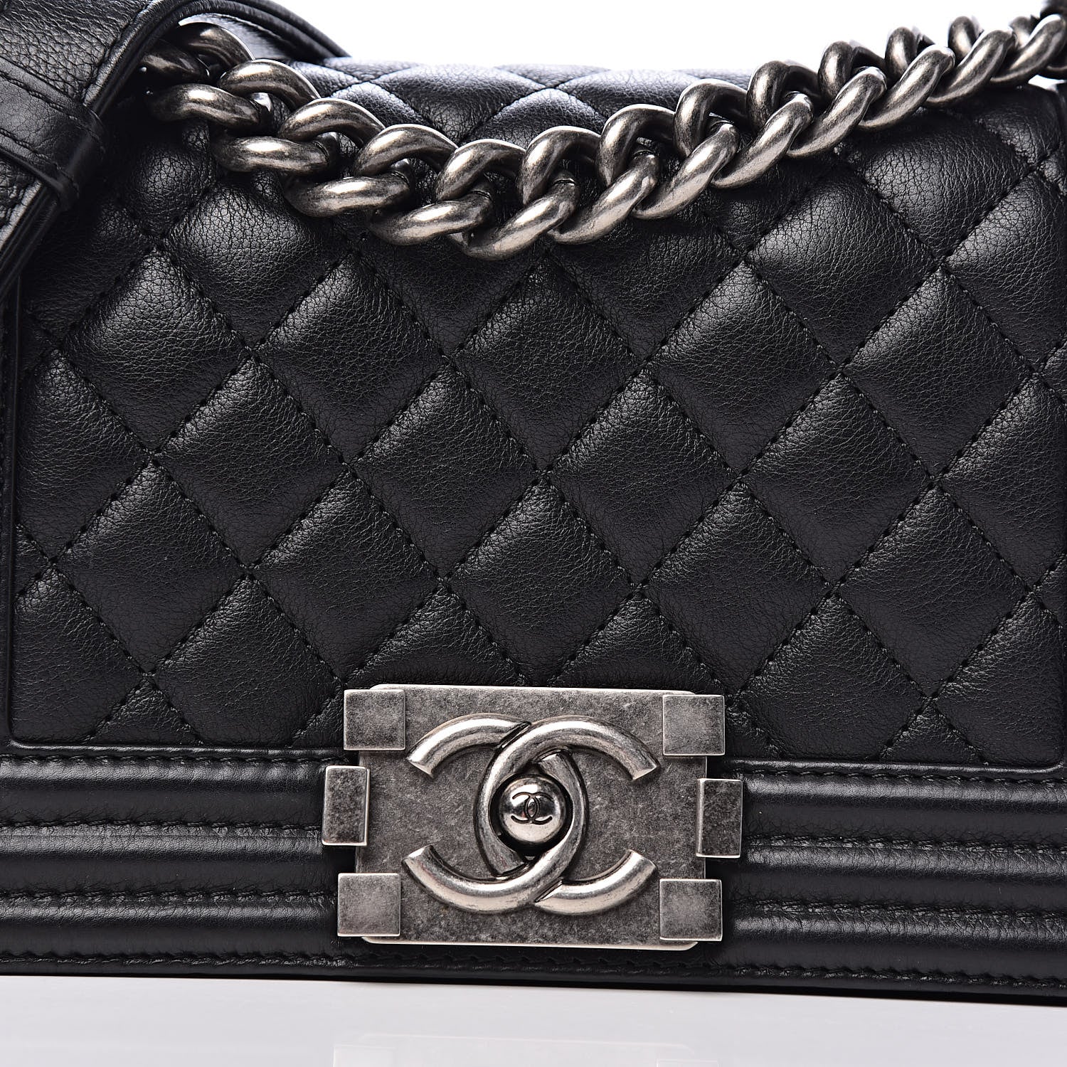 Chanel Calfskin Quilted Small Boy Flap Black 11 of 12