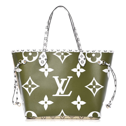 Louis Vuitton Monogram Giant Neverfull MM Kaki 1 of 9