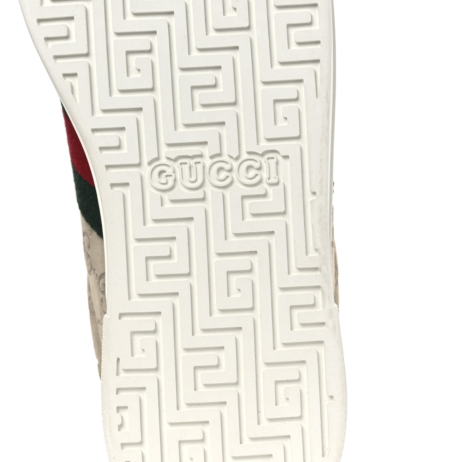 Gucci Suede GG Monogram Web Mens Ace Sneakers 8.5 Oatmeal 8 of 11