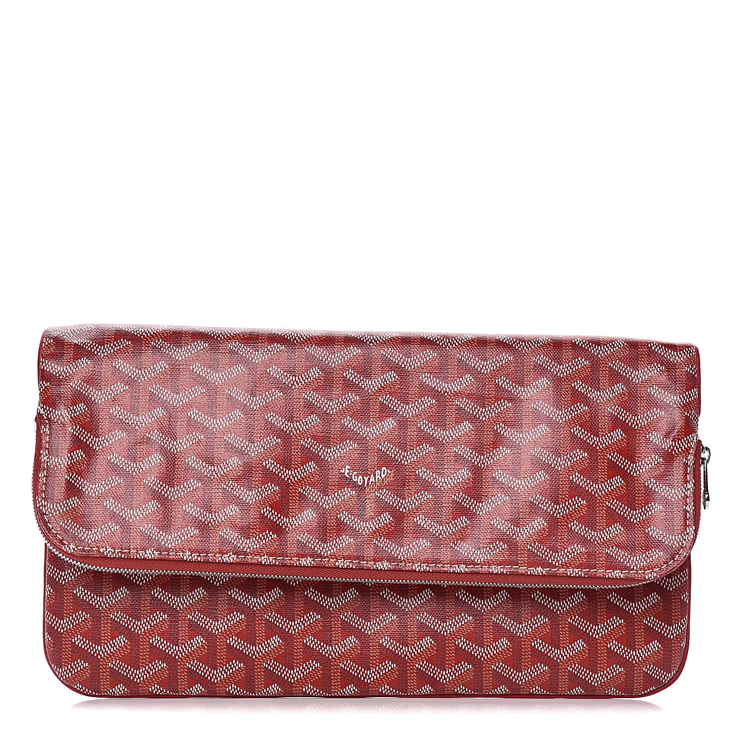 Goyard Goyardine Sainte Marie Soft Clutch Red 1 of 8