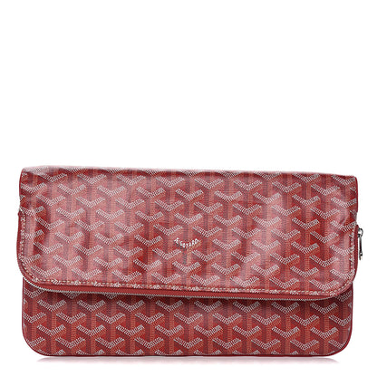Goyard Goyardine Sainte Marie Soft Clutch Red 1 of 8