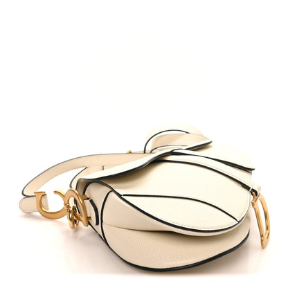 Christian Dior Grained Calfskin Saddle Bag With Strap Latte 4 of 11